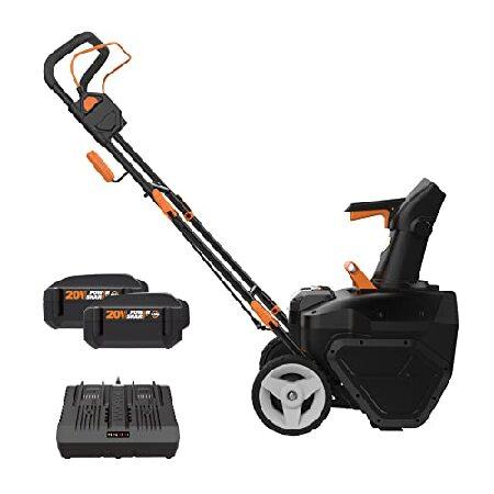 Worx 40V 20" Cordless Snow Blower Power Share with Brushless Motor WG471 (Batteries ＆ Charger Included)