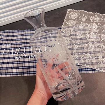 外貿尾貨！復古玻璃酒瓶紅酒醒酒器醒酒瓶玻璃酒壺瓶子 可當花器