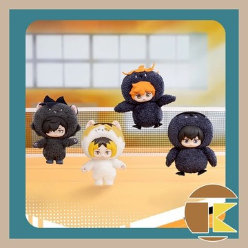 【現貨】 共鳴排球少年 POPMARTXGONG 聯名款 垃圾場決戰系列搪膠毛絨吊飾 明盒 盒玩 一套四款｜愛蛋客