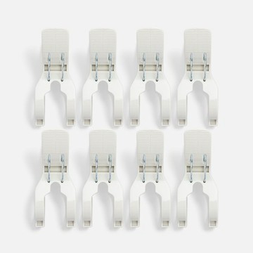REAL回收塑膠抗UV雙彈簧曬衣夾x8入