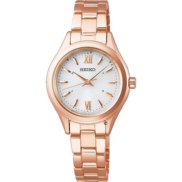 SEIKO 精工錶 SPIRIT系列太陽能電波女錶 1B21-0AS0P(SWFH114J)-28mm-白面鋼帶【刷卡回饋 分期0利率】【APP下單點數13倍送】