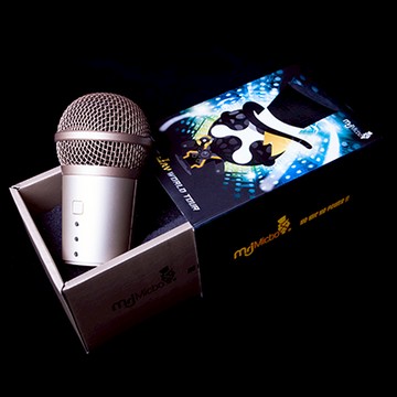 MRJ 周杰倫 麥克風造型 行動電源 - 魔天倫特別版麥寶 土豪金