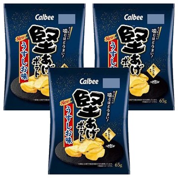 Calbee 卡樂比 Kataage Potato 鹽風味洋芋片  65g  3包