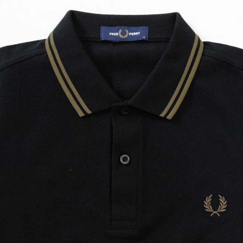 フレッドペリー ポロシャツ ライン入り鹿の子 半袖 FRED PERRY M3600