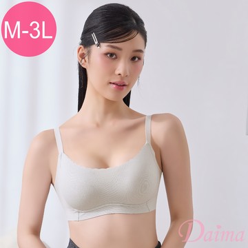 內衣  無鋼圈(M-XXXL)Bra Top透氣平口小可愛抹胸無痕內衣_灰色#1541