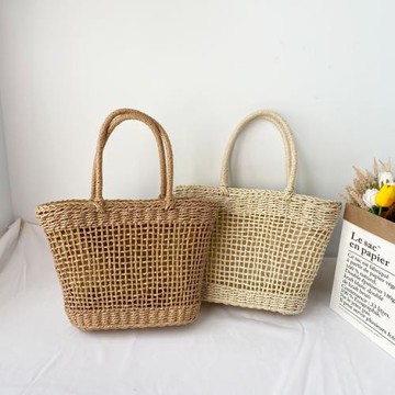 ins包郵草編包網紅編織包鏤空單肩沙灘度假包手提大容量草包手工