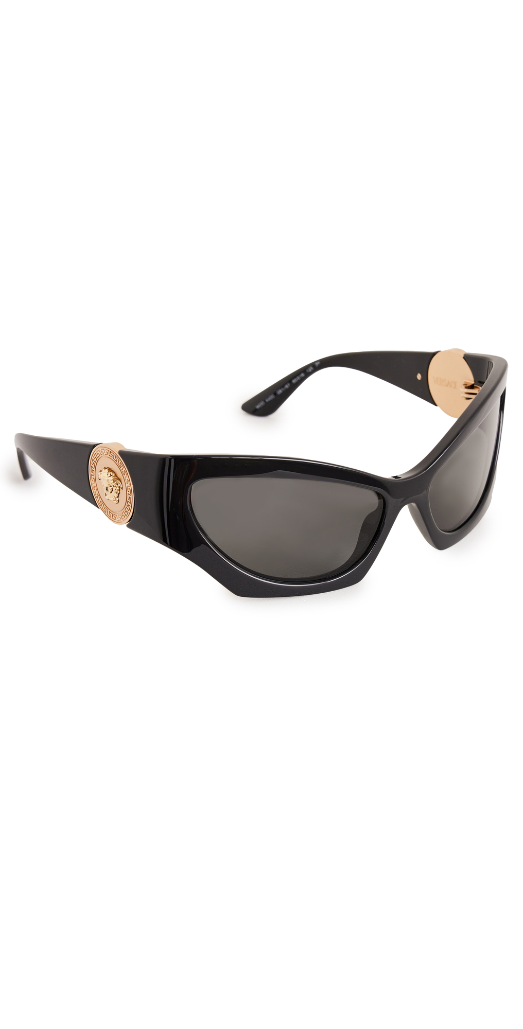 Versace Cat Eye Sunglasses Black One Size