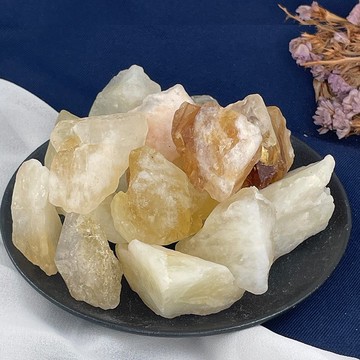 【MU工坊】巴西黃水晶擴香石/水晶擴香燈/碎石/室內香薰/淨化小夜