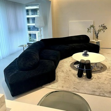 意式高顏值巖石沙發布藝別墅家用大平層客廳組合模塊異形現代簡約【0113103DD】