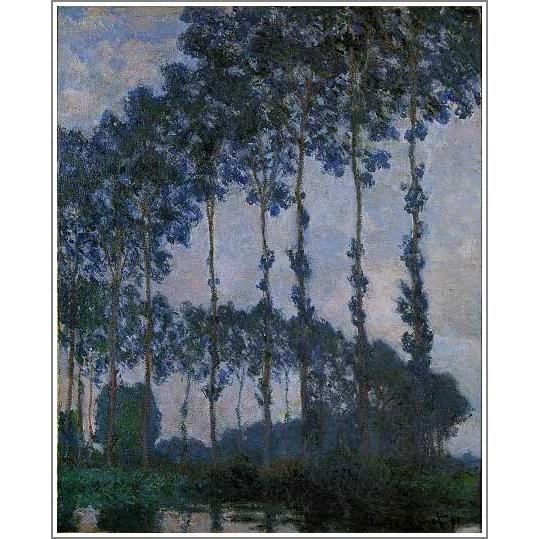 クロード・モネ エプト川のポプラ並木 インテリアアート 絵画