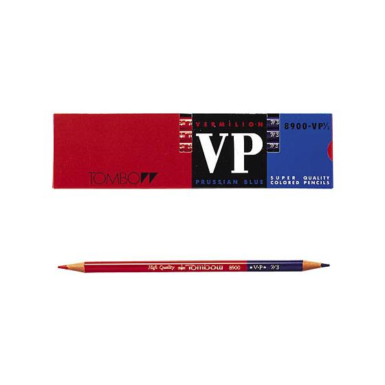 赤青鉛筆 8900VP 3(朱藍)　トンボ鉛筆　8900-VP7
