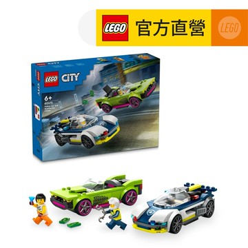 LEGO樂高 城市系列 60415 警車和肌肉車追逐戰