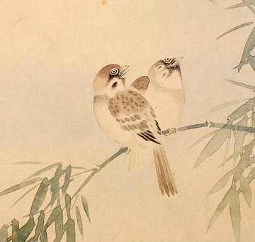 仿古畫名畫復制品清代惲壽平雙清圖仿古名家國畫花鳥小品28x40cm