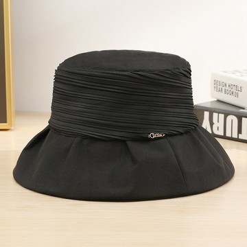 【巴黎精品】現貨+預購 防曬帽漁夫帽遮陽帽大帽簷戶外登山透氣速乾-苧麻休閒女帽子3色v1bh3