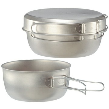 ├登山樂┤日本 mont-bell TITANIUM DISH SET 單人 雙人鈦鍋三件組 # 1124512