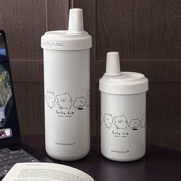 粗吸管保溫杯 小巧簡約保溫杯 ins可愛保溫瓶 隨行杯 便攜杯子水杯水壺 不鏽鋼保溫杯 珍奶保溫杯 保溫杯700ml