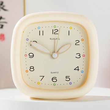 🌟臺灣出貨🌟牀頭靜音小檯鐘臥室臺式鬧鐘新款專用擺放式時鐘起牀神器桌面鐘錶 時鐘 靜音時鐘 可愛時鐘 鬧鐘