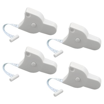 Reddot 紅點生活 自動伸縮卡扣3圍測量尺 馬卡白  4個