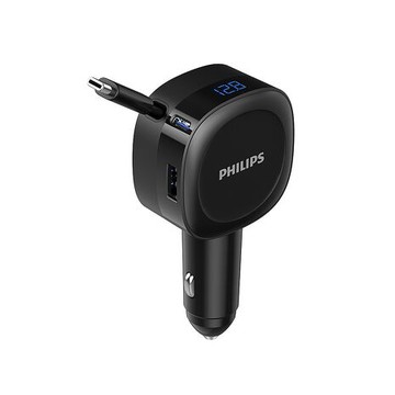 飛利浦60W伸縮線車載充電器DLP2360C