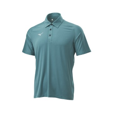 MIZUNO 男款 短袖POLO衫 32TAD01330（海松青）