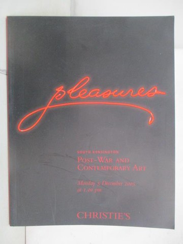 【書寶二手書T8／收藏_YJ2】Christie's_Post-war and Contemporary Art_2005/12/5