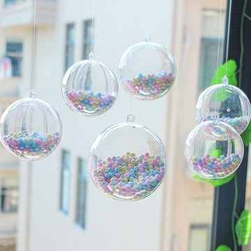 💥臺灣有貨🌈免運!💥亞克力球透明球空心球塑料球殼店鋪幼兒園環創裝飾吊球可開合圓球熱賣