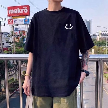 『癮品流行』五分短袖 潮流印花T恤 大尺碼M-8XL圓領上衣 百搭休閑T恤 韓版寬鬆大尺碼上衣