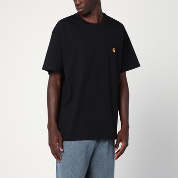 S/S Chase Black Cotton T-Shirt