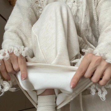 爆款出清  長褲  直筒褲 氣質長褲  辣妹  女裝 秋冬 百搭長褲 176cm高個子加絨加長糯米褲闊腿褲遛彎褲