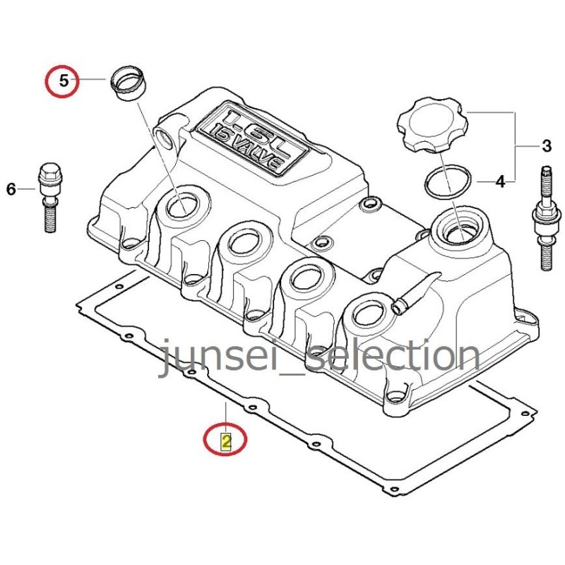BMW MINI 純正 R50 R52 R53 ヘッドカバーガスケット １台分セット ミニ ONE COOPER S JCW ヘッドカバーパッキン  RA16 RE16 RF16 RH16 LINEショッピング