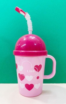 【震撼精品百貨】凱蒂貓_Hello Kitty~日本SANRIO三麗鷗 kitty日本製冰沙搖搖杯~愛心粉色#14184