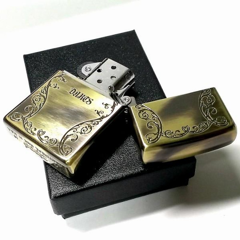 zippo☆両面☆アンティーク ダーツ G☆ウッド\u0026アラベスク☆ジッポ ライター