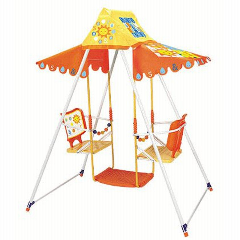 2人乗りブランコ イエローカラー 屋内 屋外 庭やベランダ等に mimi