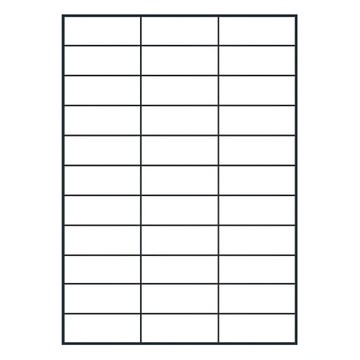 鶴屋 A4三用電腦標籤 61號 B2770 70 x 27mm  33格  105張