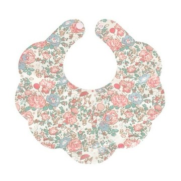 【安琪兒婦嬰百貨】棉嬰庫 MianYingKu 韓版花瓣圍兜/嬰兒圍兜/口水巾 (玫瑰)