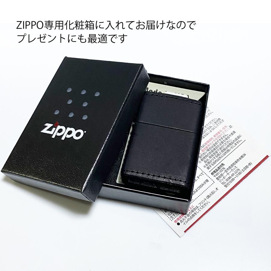 ZIPPO 栃木レザー ブラック