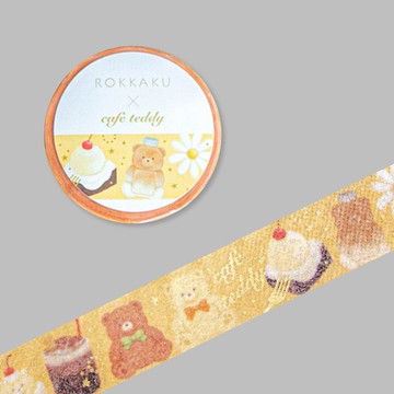 cafe teddy 和紙膠帶 甜點