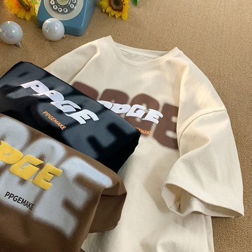 💥下殺價💥 100%純棉美式復古韓版短袖t 恤男夏季潮流ins半截袖高檔百搭體恤女