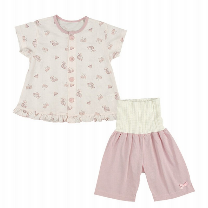 パジャマ ベビー 半袖 パジャマ ひんやり綿100 前開き 腹巻付 ネコ ピンク 95cm インナー パジャマ おへや着 ベビー 70 95cm パジャマ ルームウエア 女の子 赤ちゃん本舗 アカチャンホンポ 通販 Lineポイント最大get Lineショッピング