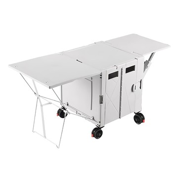 70L摺疊露營購物兩用車 雙邊桌  四輪款  1台