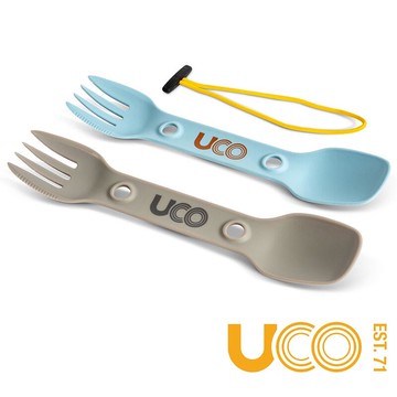【UCO】GEAR 多功能叉匙 2入『淺藍+淺灰』F-SP-UT