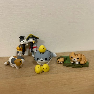 現貨 展示品出清 貓咪收集 貓咪 盒玩 耳機塞  海賊貓 織田信長 貓 小雞貓 外套