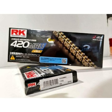 【4%點數】『油工廠』完工 RK BL420MRU 頂級黑金油封鏈條 420 110L/130L MSX Z125【樂天APP下單限定】