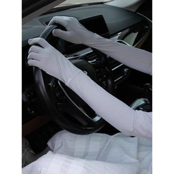 加長款防滑透氣防曬遮陽護臂手套UPF50+開車騎車防紫外線防曬好物