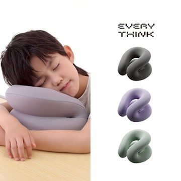 【EVERY THINK】台灣總代理 環形趴睡枕(兒童用) 黃金45度角 呵護頸椎 午休必備 三色可選