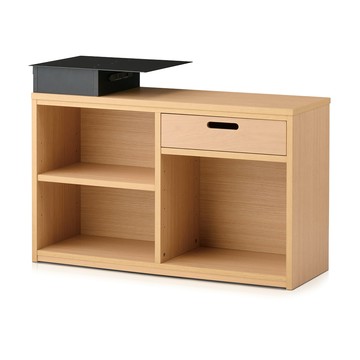 【KOIZUMI】NESTIS單抽三格邊櫃KWB-88‧幅38cm原木