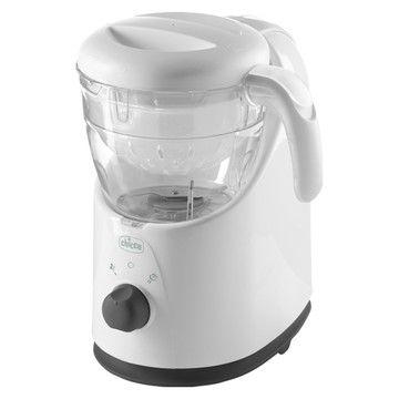 Chicco多功能食物調理機 四合一功能切割、加熱、蒸煮、攪碎  22 x 14 x 26cm  白色  1個