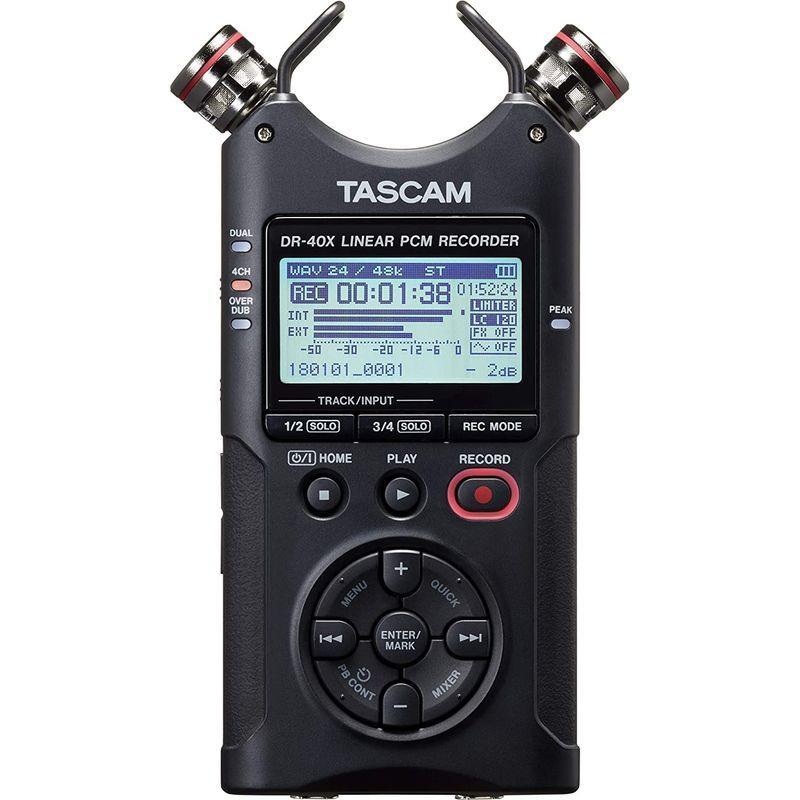 TASCAM タスカム USB オーディオインターフェース搭載 4チャンネル リニアPCMレコーダー DR-40X