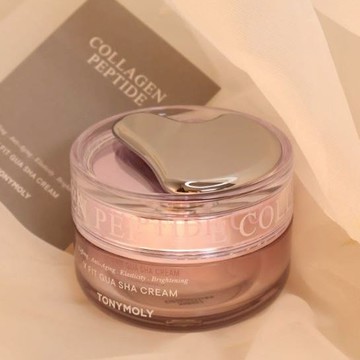 🐾花甲E姊🐾貨在台🐾韓國 TONYMOLY 膠原蛋白胜肽 V-Fit 刮痧面霜50ml 膠原蛋白面霜 胜肽面霜 韓國面霜