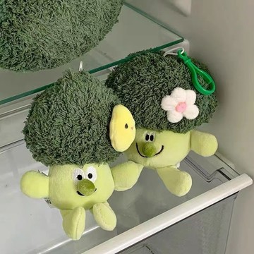 臺灣/✨玩偶公仔 小公仔創意蔬菜西蘭花鑰匙扣掛件可愛毛絨玩偶書包掛飾情侶閨蜜生日禮物